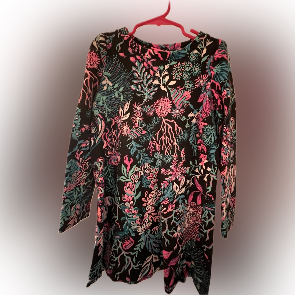 Lilly Pulitzer Twighlight Coral mini Jansen dress size medium 6-7
